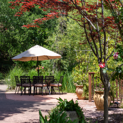 Gardens at Hans Fahden Vineyards in Napa Valley